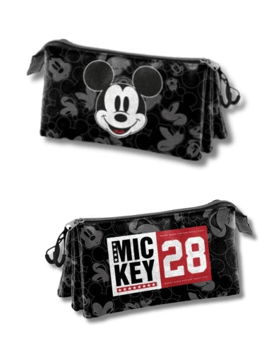 Pack Mochila + Estuche Triple Mickey Mouse