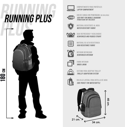 Mochila Batman Running Plus – Oficial DC Comics 🦇